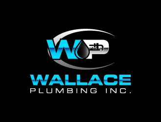 Wallace Plumbing Inc. logo design by wongndeso