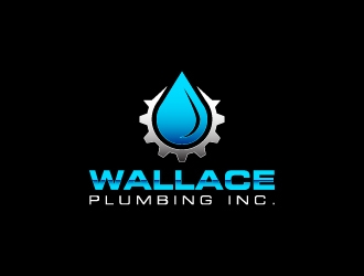 Wallace Plumbing Inc. logo design by wongndeso
