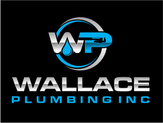 Wallace Plumbing Inc. logo design by evdesign