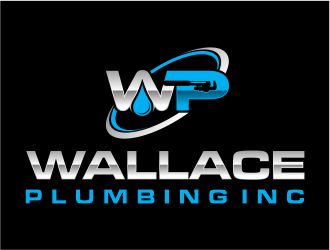 Wallace Plumbing Inc. logo design by evdesign