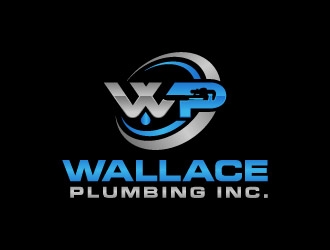 Wallace Plumbing Inc. logo design by CreativeKiller