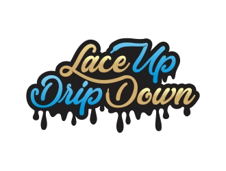 Lace Up Drip Down logo design by rokenrol