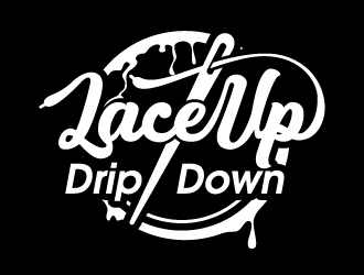 Lace Up Drip Down logo design by dasigns