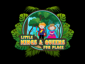 Little Kings  & Queens Fun Place logo design by nona