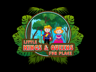 Little Kings  & Queens Fun Place logo design by nona