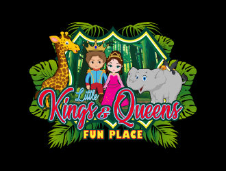 Little Kings  & Queens Fun Place logo design by nona
