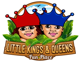 Little Kings  & Queens Fun Place logo design by uttam