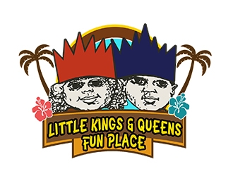 Little Kings  & Queens Fun Place logo design by PrimalGraphics