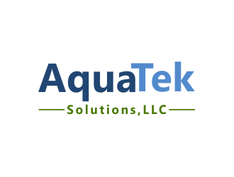 AquaTek Solutions, LLC logo design by Girly