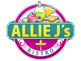 Allie Js Bistro logo design by coco