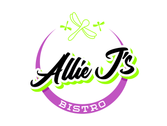 Allie Js Bistro logo design by ekitessar