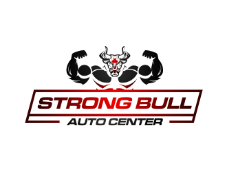 Strong Bull Auto Center logo design by Garmos