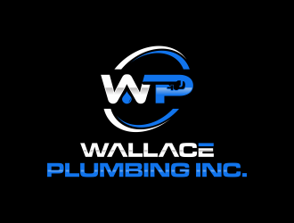 Wallace Plumbing Inc. logo design by InitialD