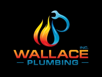 Wallace Plumbing Inc. logo design by sanu
