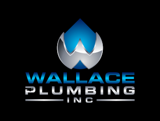 Wallace Plumbing Inc. logo design by Kruger