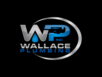 Wallace Plumbing Inc. logo design by haidar