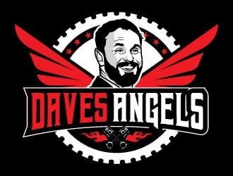 Daves Angels logo design by invento