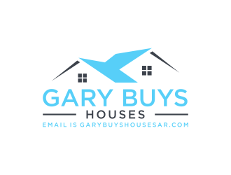 Gary Buys Houses (email is garybuyshousesar.com)  logo design by bombers