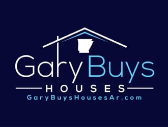 Gary Buys Houses (email is garybuyshousesar.com)  logo design by MAXR