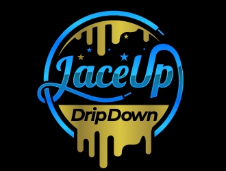 Lace Up Drip Down logo design by dasigns