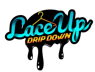 Lace Up Drip Down logo design by dasigns