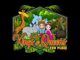 Little Kings  & Queens Fun Place logo design by nona