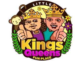 Little Kings  & Queens Fun Place logo design by Suvendu