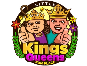 Little Kings  & Queens Fun Place logo design by Suvendu