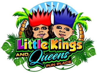 Little Kings  & Queens Fun Place logo design by Suvendu