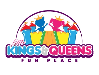 Little Kings  & Queens Fun Place logo design by jaize