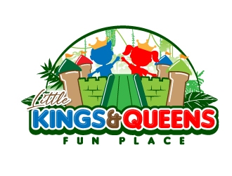 Little Kings  & Queens Fun Place logo design by jaize