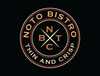 Noto Thin and Crisp Bistro Logo Design