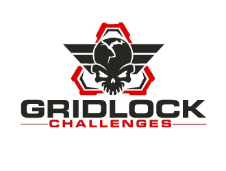 GRIDLOCK Challenges  logo design by AamirKhan