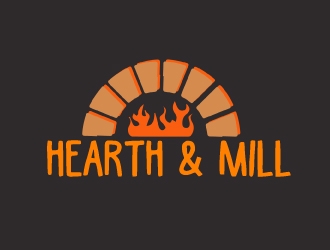 Hearth & Mill logo design by AamirKhan