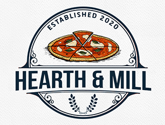 Hearth &amp; Mill logo design by Optimus