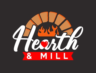 Hearth & Mill logo design by AamirKhan