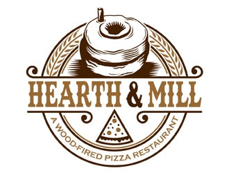 Hearth &amp; Mill logo design by MAXR