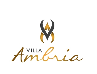 VILLA AMBRIA logo design by PMG