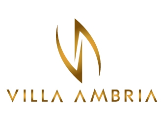 VILLA AMBRIA logo design by PMG