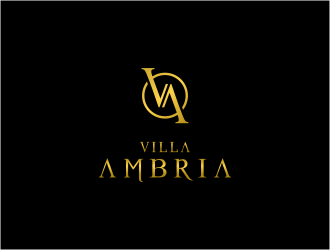 VILLA AMBRIA logo design by FloVal