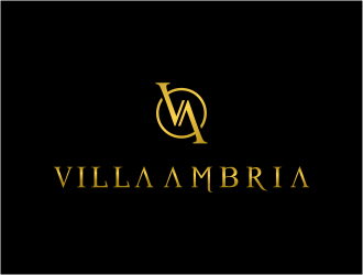 VILLA AMBRIA logo design by FloVal