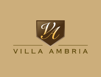 VILLA AMBRIA logo design by pencilhand