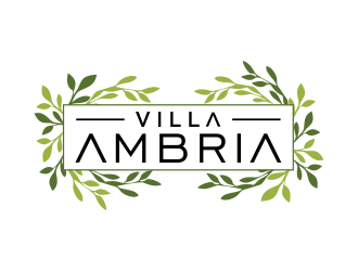 VILLA AMBRIA logo design by done