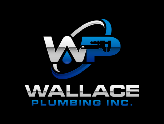 Wallace Plumbing Inc. logo design by lexipej