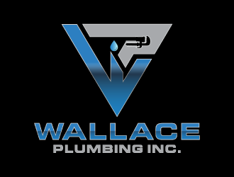 Wallace Plumbing Inc. logo design by nona