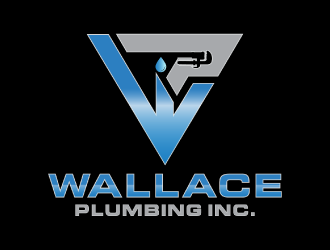 Wallace Plumbing Inc. logo design by nona