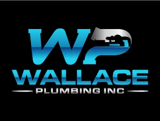 Wallace Plumbing Inc. logo design by MUSANG