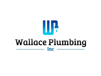 Wallace Plumbing Inc. logo design by Helloit
