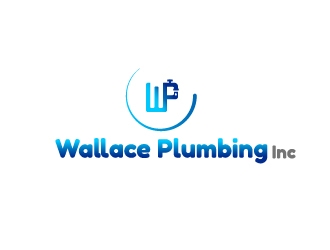 Wallace Plumbing Inc. logo design by Helloit