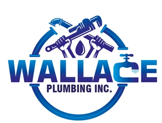 Wallace Plumbing Inc. logo design by PANTONE